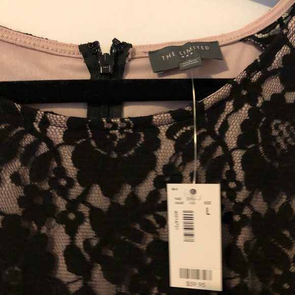Black lace top size L - Picture 3 of 5